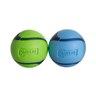 Chuck It! Sniff Fetch Pelotas Con Sabor a Cacahuete y Bacon para perros – Pack 2